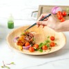 Restaurantware Indo 11.8 x 1 Inch Round Palm Plates 100