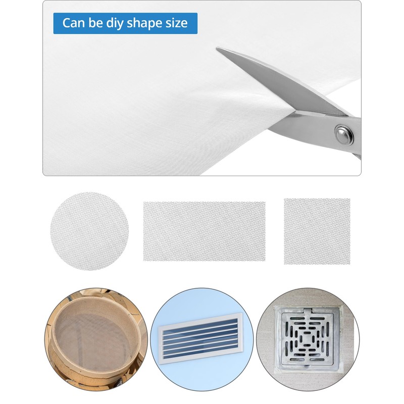 QWORK® 304 stainless steel wire mesh, 30 x 100 cm,
