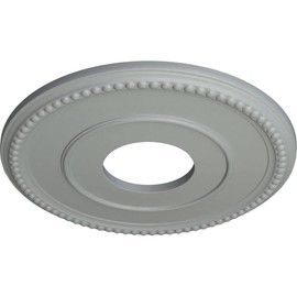 Ekena Millwork CM12BR Bradford Ceiling Medallion, 12 1/2"OD x 3 7/8"ID x 3/4"P (Fits Canopies up to 6 5/8"), Primed