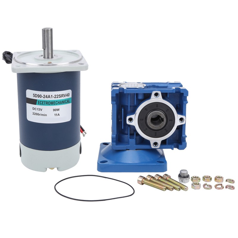 Worm Gear Motor DC Stainless Steel 90W 2100 R Min
