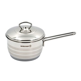 Korkmaz Classic Stainless Steel Covered Stockpot (2 quart)