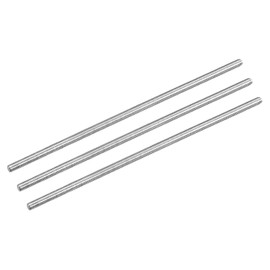 QUARKZMAN Threaded Rod M4 x 130 mm Fully Threaded Rod 304 Stainless Steel V2A Threaded Rods A2 Metric Threaded Bolts VA Threaded Rod Right Thread Threaded Screw Set Screw Pack of 3