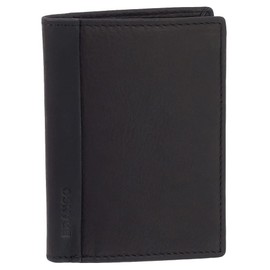 Leather RFID Small Men's Wallet with Space for Over 7 Cards Various Colours, black, rfid wallet