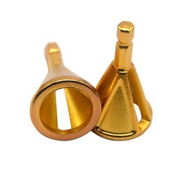 Oudtinx 2PCS Deburring External Chamfer Tool Drill Bit Remove Burr Repairs Tools Quick Release Hexagon Shank Black Gold