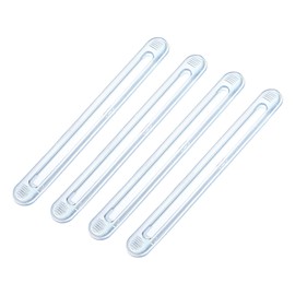 uxcell 1 Set Cabinet Door Bumpers, 5.79" PVC Self Adhesive Backing Bumper Strip for Car Doors, Cupboards, and Kitchen Cabinet Drawer Toilet Lid Protectors, Clear