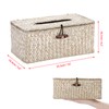 BTSKY Household Rectangular Seagrass Facial Tissue Box - Decorative Woven