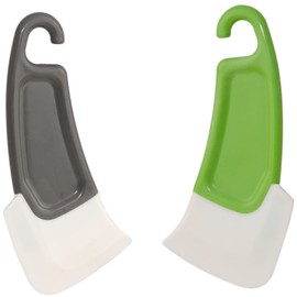 Flexible Silicone Cleaning Scrapers, Pots and Pans Cleaning Scrapers, Dish Cleaning Scraping Spatulas, Set of 2