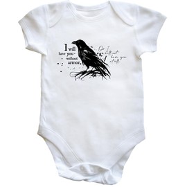 Hippowarehouse I will have you without armor or I will not have you at all baby vest bodysuit (short sleeve) boys girls