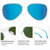 MAXJULI XL Aviator Sunglasses for Men Women Polarized Sunglasses for