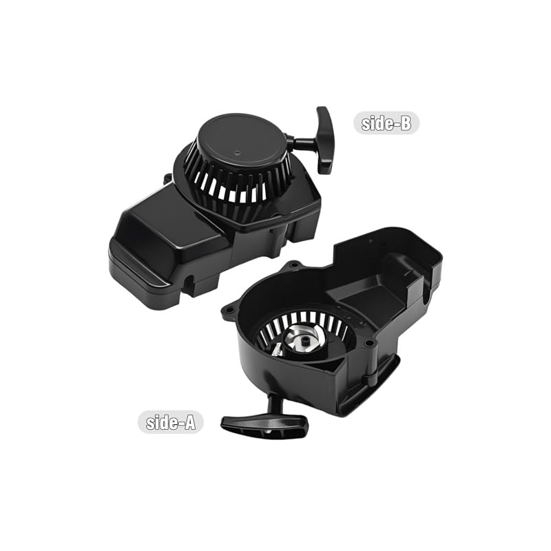 Black Recoil Pull Starter Motorcycle Engine Recoil Starter Replacement for