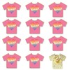 50PCS Pink Shirt Day Pins, Pink Tshirt Shaped Brooches for