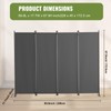 VEVOR Room Divider, 4 Panel Room Dividers and Folding Privacy
