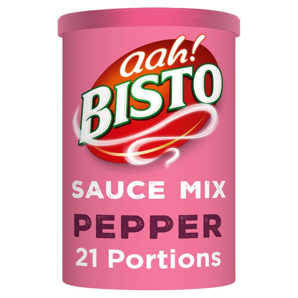 Bisto Deliciously Creamy Pepper Sauce Mix, 185 g Drum (Pack of 1)