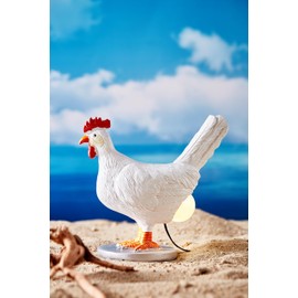 Chicken Egg lamp, Chicken lamp, Resin Chicken Egg Night Light with USB, Home Decor Color Box Birthday Gift for Friends (A)