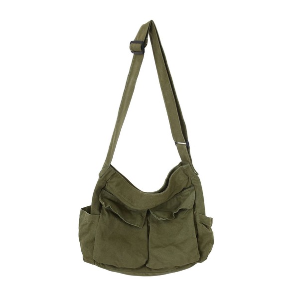 Wowcarbazole Tote Bag, Canvas, Large Capacity, Shoulder Bag, Solid Color,