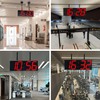 CHKOSDA Digital Wall Clock with Double Sided Display, Large LED
