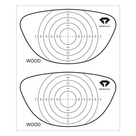 Daiya Golf Impact Marker Series Shot Position Confirmation Decals for Drivers