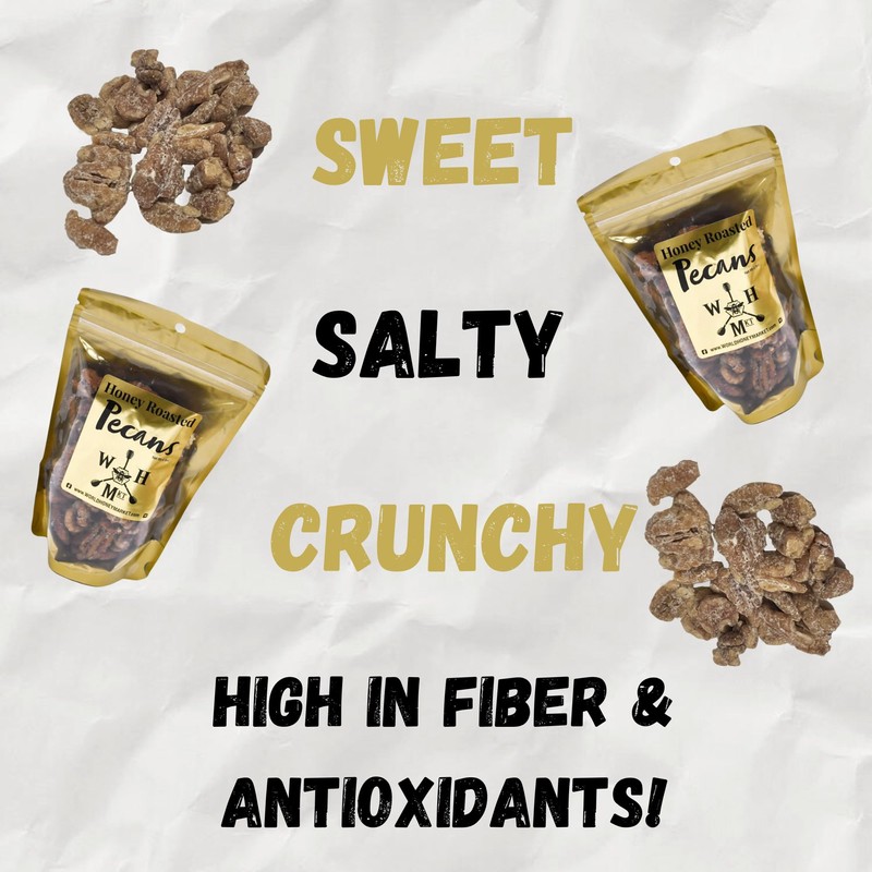 World Honey Market Honey Roasted Pecans (6.6 oz bag)…