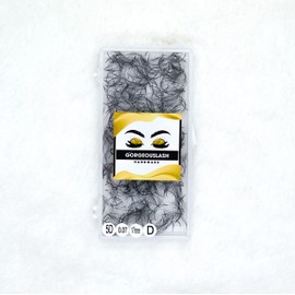 GorgeousLash 1000 Premade Lash Fans. 10D, 8D, 7D, 6D, 5D, 4D, 3D. Eyelash extensions, Handmade! (5D Curl D - 1000 Fans, 17mm)