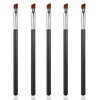 WLLHYF 5Pcs Angled Eyeliner Brush, Fine Slanted Flat Angle Eye