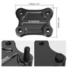 NICECNC Handlebar Riser Pull Back Plate Aluminium Black Handlebar Displacement