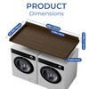 COOLBEBE Washer Dryer Countertop, Solid Wood Washer Dryer Topper with