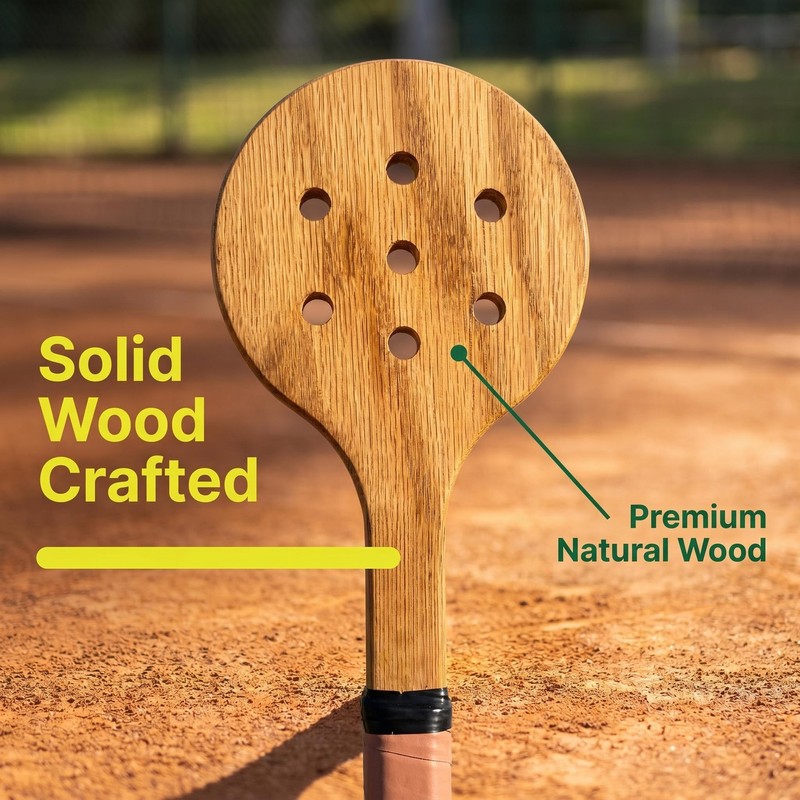 Wooden Tennis Racquet Wooden Tennis Training Racket for Beginners