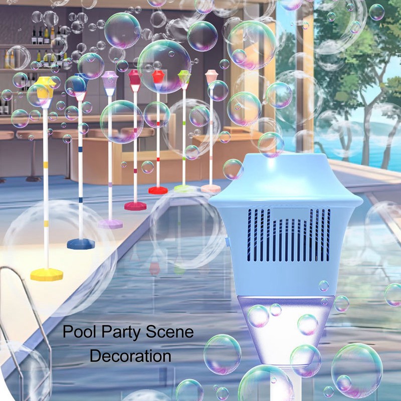 Street Light Bubble Machine Rechargeable Electric Automatic Bubble Blower for