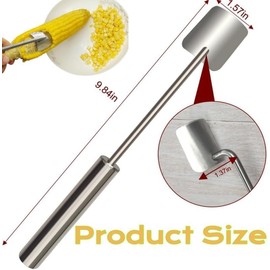 Stainless Steel Corn Husker New Corn Cutter Peeler, Widened Effortless Corn Cob Stripper, Corn on The Cob Remover Corn Stripper, Sturdy Corn Peeler for Corn on The Cob - Quickly Shucking Corn