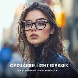 Cyxus Blue Light Glasses for Men Women Reduce Eye Strain UV Blocking for Computer Screen 8199T01