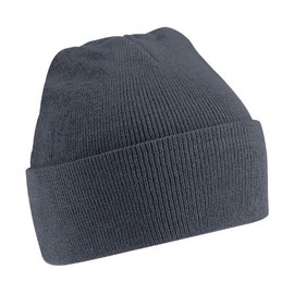Beechfield B045 Cuffed Knitted Hat Unisex Adult - Grey - One size