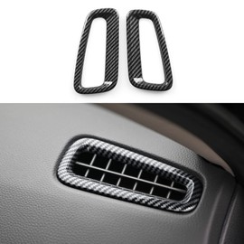 BRMYL Car A/C Air Vent Outlet Cover Decals for 2022 2023 2024 Honda Civic 11th Gen Accessories ABS Carbon Fiber Interior Stickers