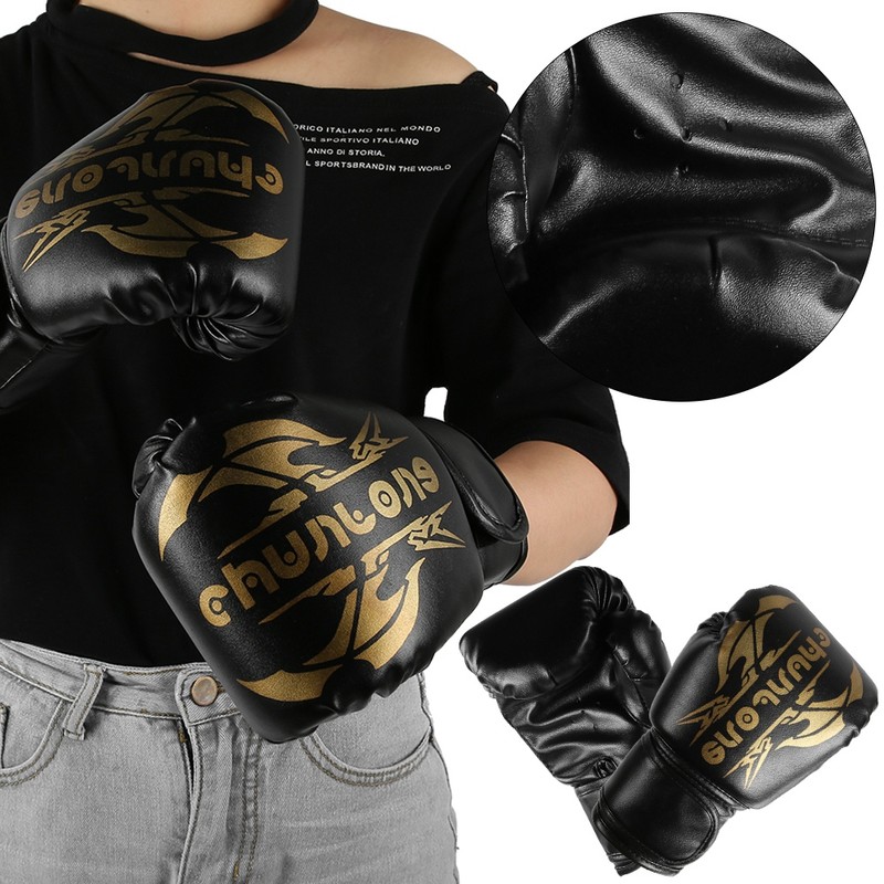 1 Pair Boxing Gloves Sanda Boxglove Kenpo Training Practicing Equipments