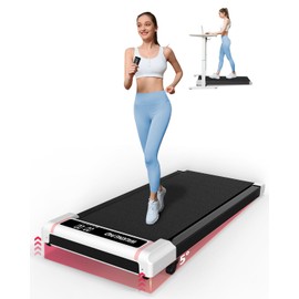 Walking Pad Treadmill with Incline,Under Desk Treadmill with Incline 2 in 1 for Walking and Jogging,2.5HP Compact Incline Walking Pad for Home Office with Remote Control (White)