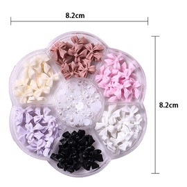 1 Box Bow-Knot Nail Art Rhinestone Rhinestone Bow Tie Nail DIY Nail Art Decoration Nail Rhinestones for Decoration Nails Art Supplies Party Wedding Banque