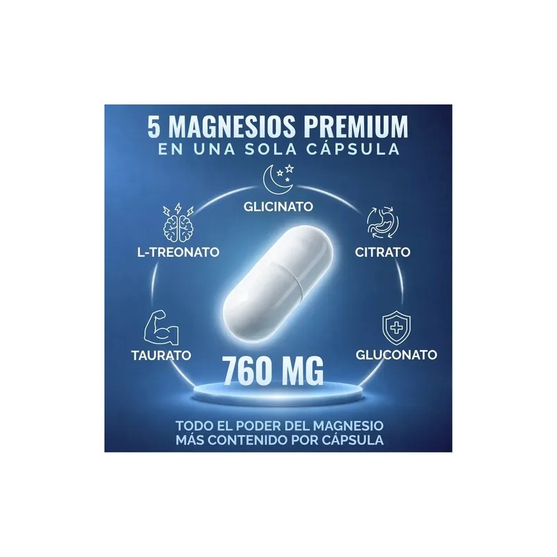 Oby Magnesio Complex 5 Citrato, Glicinato, Treonato, Taurat