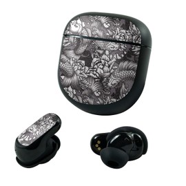 MightySkins Glossy Glitter Skin Compatible with Bose QuietComfort Earbuds II (2022) - Angry Koi | Protective, Durable High-Gloss Glitter Finish | Easy to Apply and Change Styles | Made in The USA