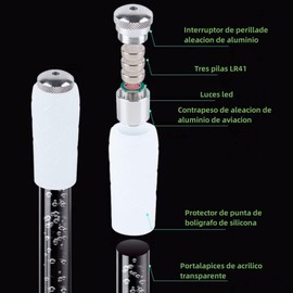 Pluma girando，Bolígrafo giratorio Rolling Finger，4 piezas, bolígrafo antiestrés con luz LED, bolígrafo giratorio para el dedo, lápices giratorios para entretenimiento de estudiantes