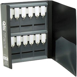 Vessel Q Key File, A4 Size, Black, 12 Hangings
