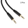 MECCANIXITY 2 Pack AUX Cable, 3.5mm Nylon Braided Audio Cable,