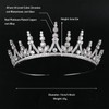 Tiaras de boda con circonita cúbica para novia, pequeñas y