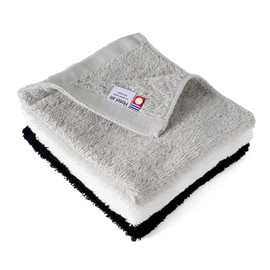 [oruta] Imabari Towel Certified Hand Towel Set of 3 Hotel Air Hot Towels, 13.0 x 13.4 inches (33 x 34 cm), Handkerchief, Made in Japan (10. Winter)