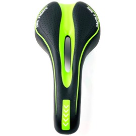 INION Gel Bicycle Seat Bicycle Saddle Bicycle Bike Saddle Road Bike Mountain Bike Touring Saddle Colour (Green, Black)