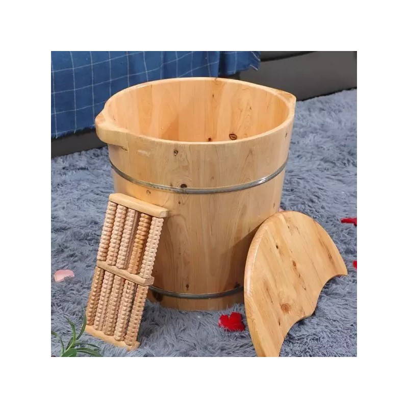 Hinoki 족욕기 조욕 히노끼 양손잡이 족탕기 [30형 양손잡이] Foot Spa