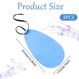 3PCS Saxophone Cleaning Cloth, Blue Saxophone Cleaning Kit, Clarinet Swab Cloth for Inside Tube, Clarinet Swab Cleaning-Cloth for Flute, Piccolo, Trumpet, and Other Wind & Woodwind Instruments