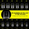 Makartt Medium Square Fake Nail Tips: 120pcs Clear Full Cover