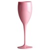 AIOS Set of 6 Unbreakable Polycarbonate Pink Champagne/Prosecco Flutes.
