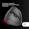 MARSGAMING MM-SK Wireless Vertical Gaming Mouse, Ergonomic RGB Chroma Lighting,