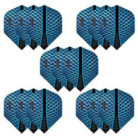 Harrows Silika No2 Dart Flights | 5 x sets Darts Flights (15 Flights Total) I 100 Micron Dart Flights I Premium Extra Strong Made in UK I Professional Darts Accessories I Blue Dart Flights