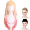 CaseEden Cosplay Wig, Kitagawa Ume, Marin, Gold, Pink, Gradient, White